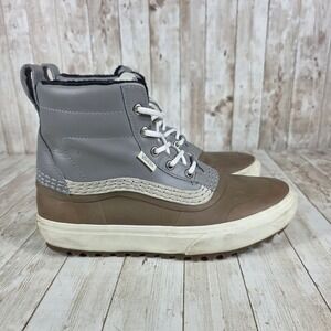 Vans‎ Standard Mid Snow Boots Gray Duck Boots Waterproof Women's 9.5